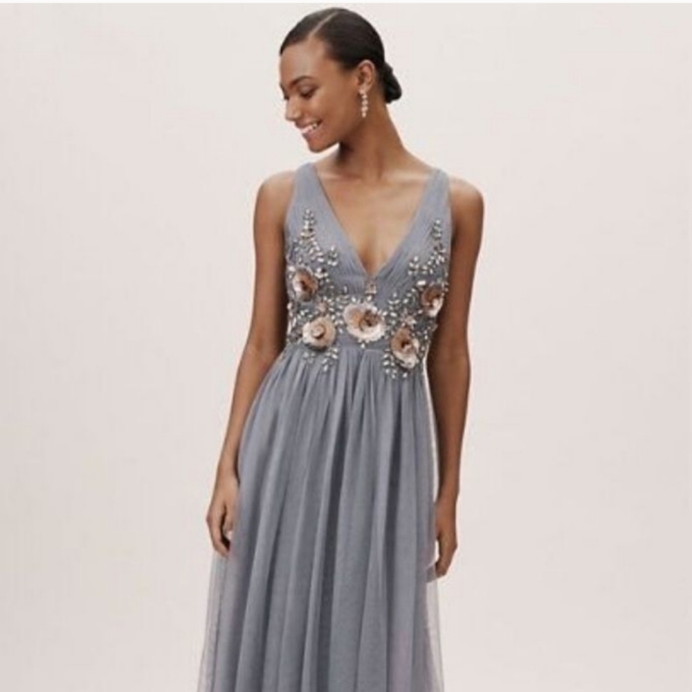 Embellished Floral Blooms Tulle Isabel Dress